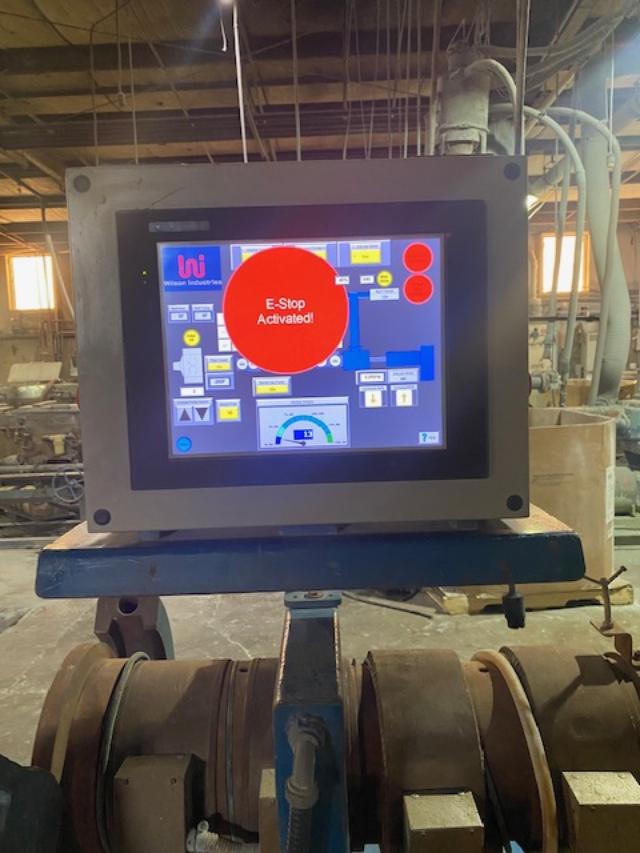 4.9" KMD, twin screw extruder, 125mm, 100 HP DC, nitrided barrel & screws, 200 hours, 3 component blender - Image 2