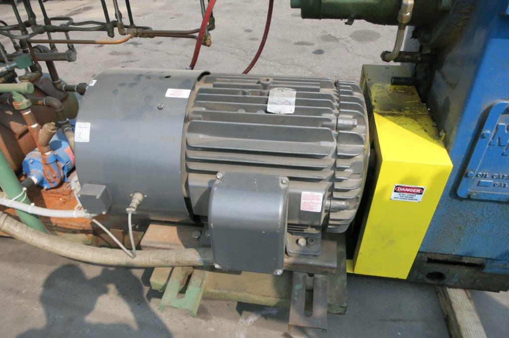 3.5" NRM #PM70, sheet extrusion line, 24:1 L/D, water cooled, 75 HP AC, 3-roll sheet stack, 41" wide chill - Image 5