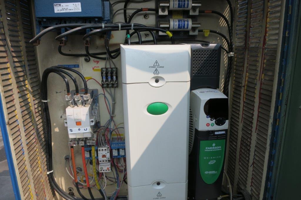 3.5" NRM #PM70, sheet extrusion line, 24:1 L/D, water cooled, 75 HP AC, 3-roll sheet stack, 41" wide chill - Image 6