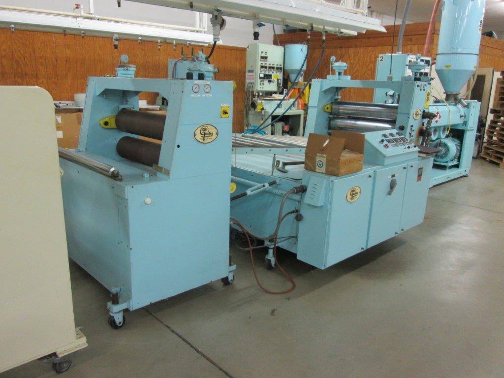2.5" Goulding, 40" sheet extrusion line, Diamond America 24:1 L/D extruder, 50 HP AC, 40" sheet die, 3-roll - Image 4