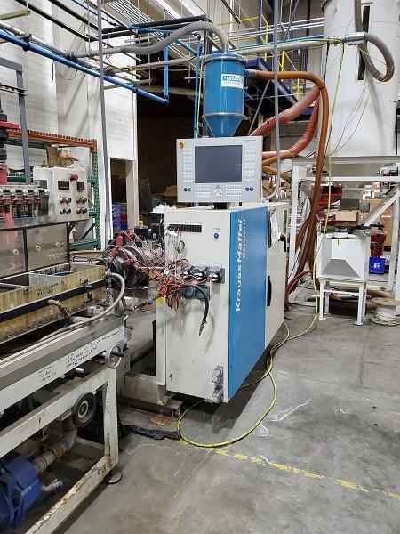2.4" Krauss Maffei #KME-60-SX, profile extrusion line, 60mm, Calstream CT2500 calibration table, Zumbach - Image 6