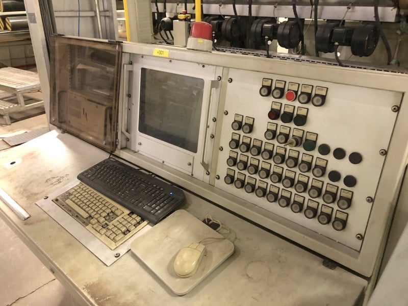 3.9" Reifenhauser, monofilament extrusion line, 100mm extruder, die, ovens, godets, strand line, 2002 (2 - Image 3