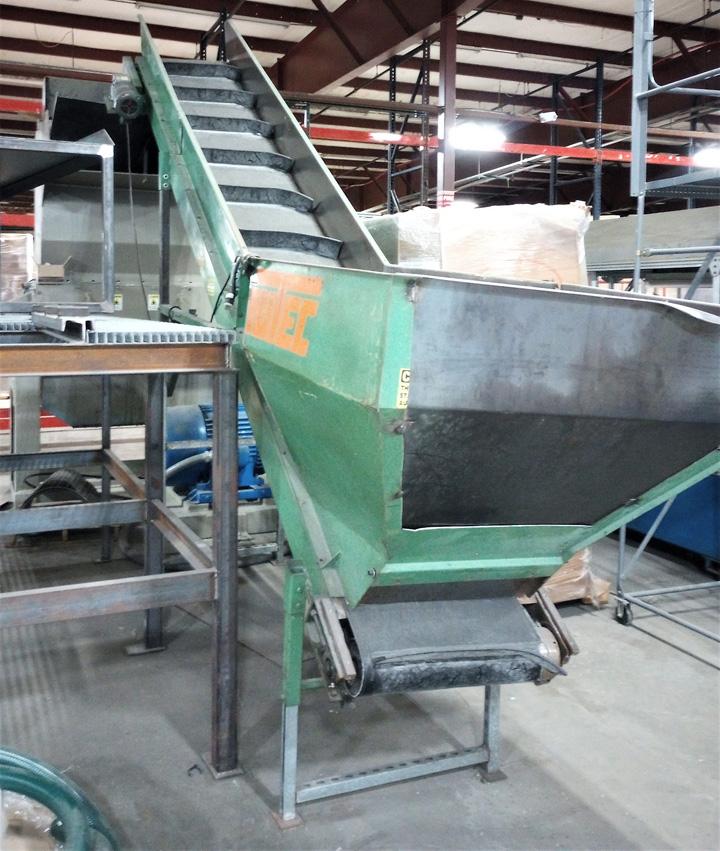 Nelmor #G2056MB, plastic granulator, 150 HP, 5-blade open rotor, scissor cut, discharge auger, 9,400 lb. - Image 9