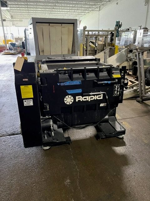 18" x 36" Rapid #500-90, plastic granulator, 100 HP, super-tangential chamber, 5 rotor knives, 3 bed knives - Image 3