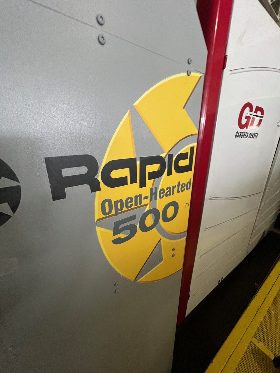 18" x 36" Rapid #500-90, plastic granulator, 100 HP, super-tangential chamber, 5 rotor knives, 3 bed knives - Image 7