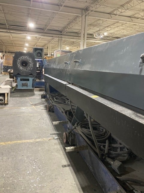 10"/6.5" Davis Standard, dual diameter vented pelletizing line, 35:1 L/D, 500 HP Reliance DC, Beringer screen - Image 2