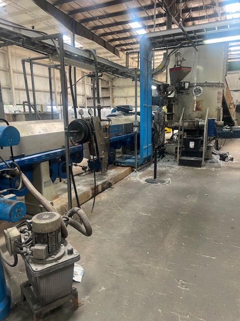 6.3" Gamma Meccanica #GM-160/37D-Compac, reclaim pelletizing line, cutter compactor, Vecoplan RG60/200 - Image 1