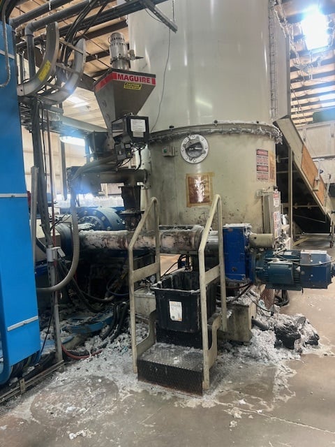 6.3" Gamma Meccanica #GM-160/37D-Compac, reclaim pelletizing line, cutter compactor, Vecoplan RG60/200 - Image 3