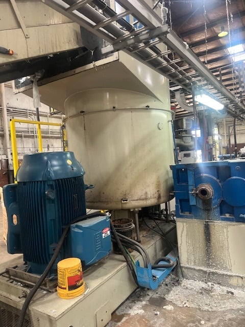6.3" Gamma Meccanica #GM-160/37D-Compac, reclaim pelletizing line, cutter compactor, Vecoplan RG60/200 - Image 5