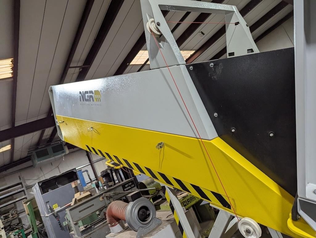 2.6" NGR #S-GRAN-65-70-VHD, shredder/extruder recycling system, 65mm, single shaft shredder, infeed conveyor - Image 7
