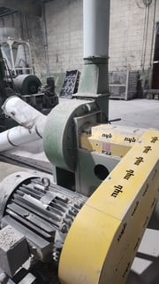 Vecoplan #VAZ-1600M, single shaft shredder, 62" x 80" hopper, 100 HP, 2018, w/ Herbold SMA-80/120 granulator - Image 7