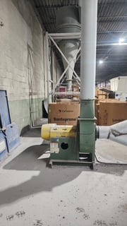 Vecoplan #VAZ-1600M, single shaft shredder, 62" x 80" hopper, 100 HP, 2018, w/ Herbold SMA-80/120 granulator - Image 8