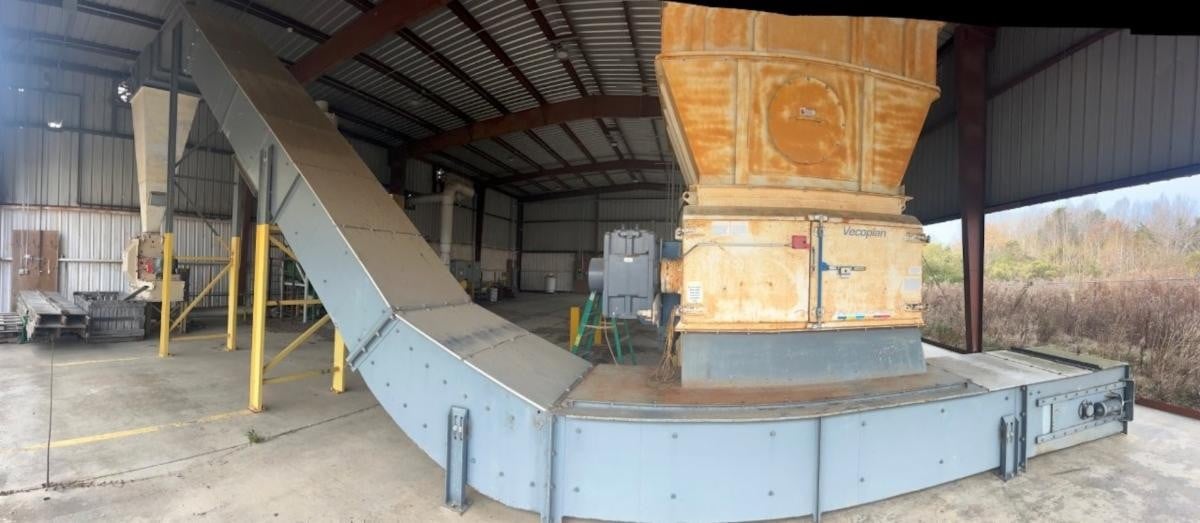 Vecoplan #RG70/200-K-FF, single shaft shredder, 72" x 82" opening, 20" diameter rotor, 84 cutters, infeed - Image 4
