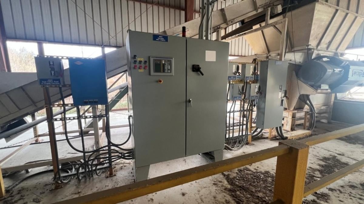 Vecoplan #RG70/200-K-FF, single shaft shredder, 72" x 82" opening, 20" diameter rotor, 84 cutters, infeed - Image 5