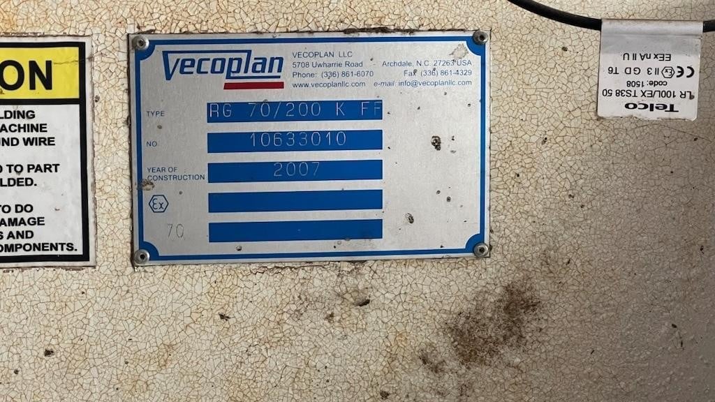 Vecoplan #RG70/200-K-FF, single shaft shredder, 72" x 82" opening, 20" diameter rotor, 84 cutters, infeed - Image 6