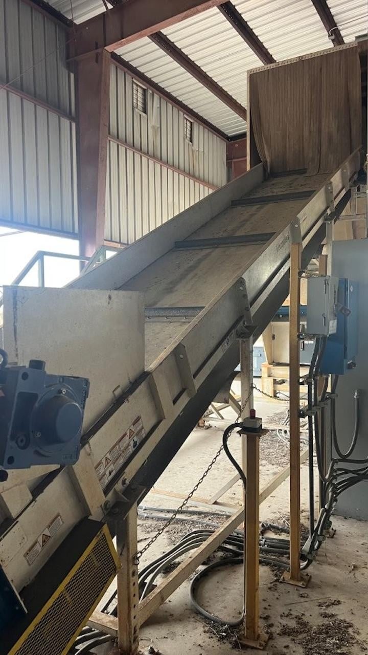 Vecoplan #RG70/200-K-FF, single shaft shredder, 72" x 82" opening, 20" diameter rotor, 84 cutters, infeed - Image 8