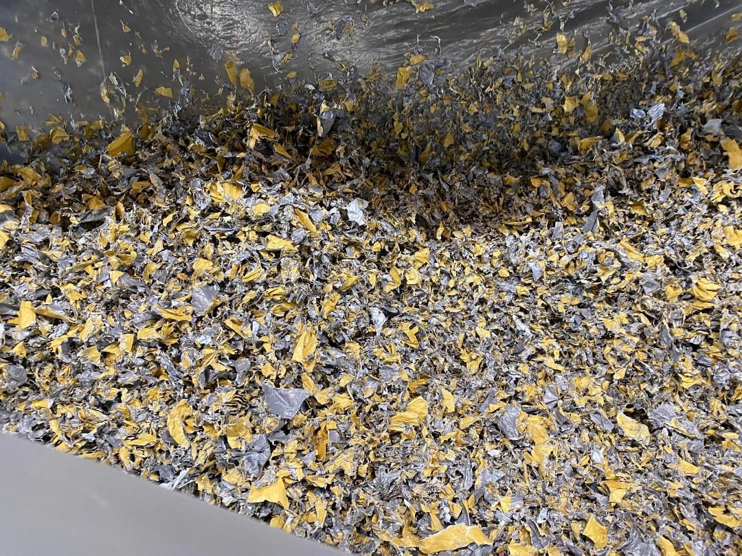 Weima #WLK-15, film & fiber shredder, 59" x 59", 150 HP AC, 15" rotor, 63 cutters, new control panel, 460 V. - Image 5
