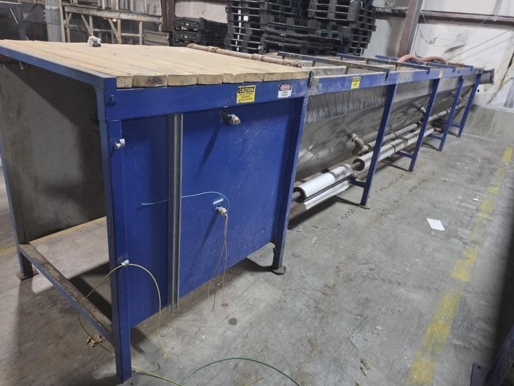 Recycling Systems #KS-20-70, PET hot wash line components, trommel screen, 12' x 57" diameter drum - Image 3