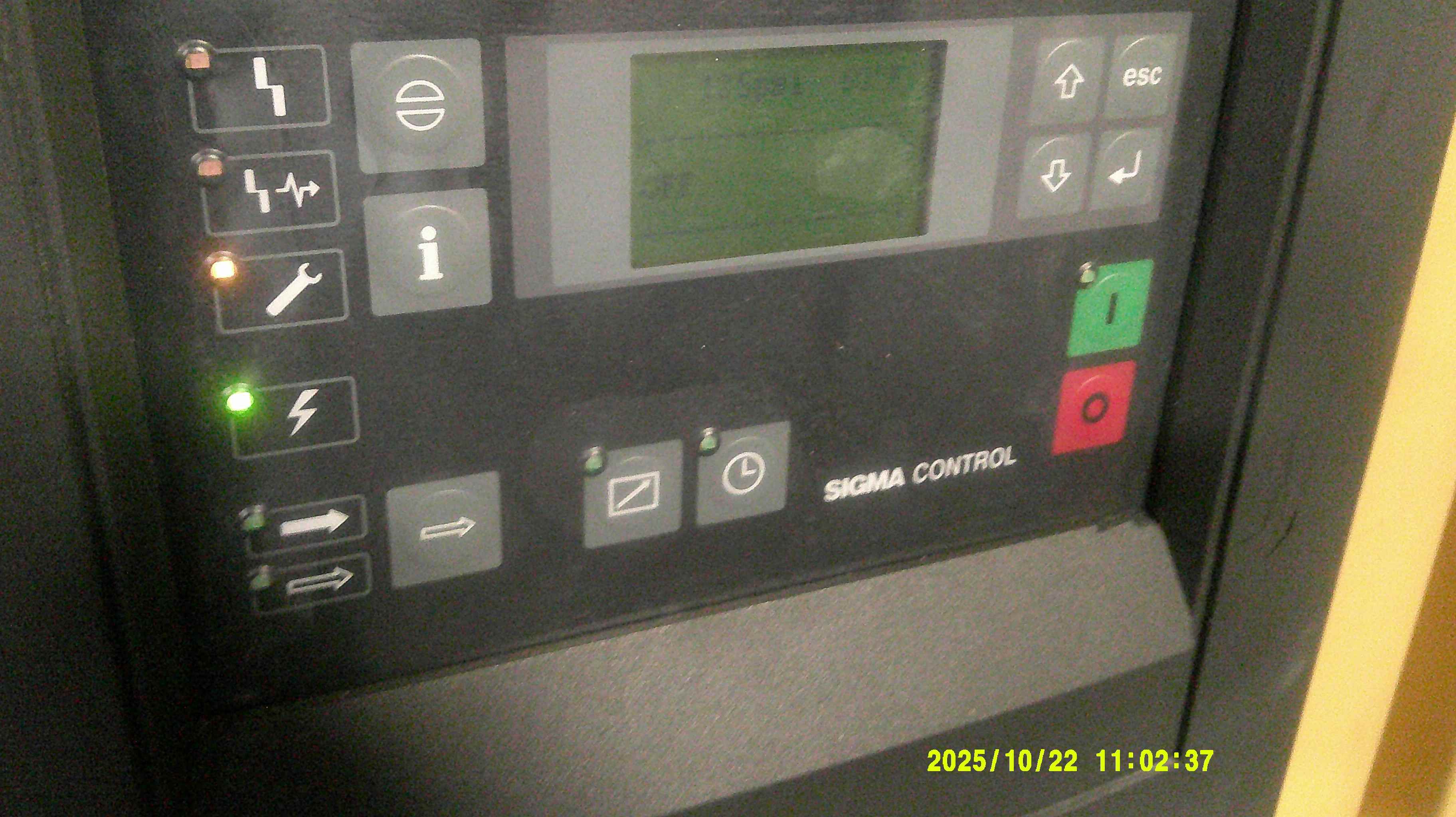 195 CFM, Kaeser #BS-51, rotary screw air compressor, 40 HP, 460 V., 3 Ph., 5947 hours, 1999 - Image 3