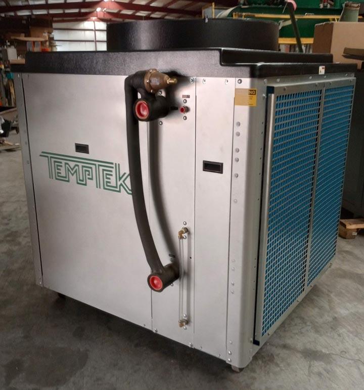 15 Ton, Temptek #GCD-15A-FC, air cooled portable chiller, 3 HP process pump, R-410A, 65 gallon reservoir, 460 - Image 2