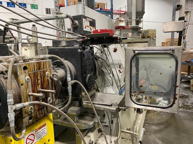 3.5" PTI #3500, extruder, 90mm, 32:1 L/D, dual bolt screen changer, Maag gear pump, static mixer, PET screws - Image 10