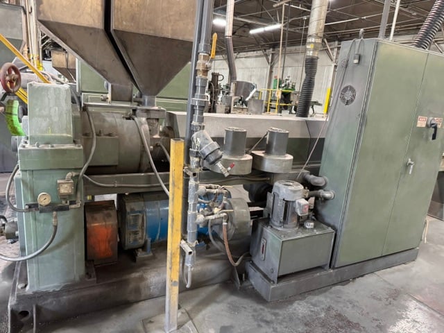 3.5" NRM, extruder, 32:1 L/D, vented, air cooled, 125 HP DC, Control Techniques Mentor II drive, 15:1 - Image 2