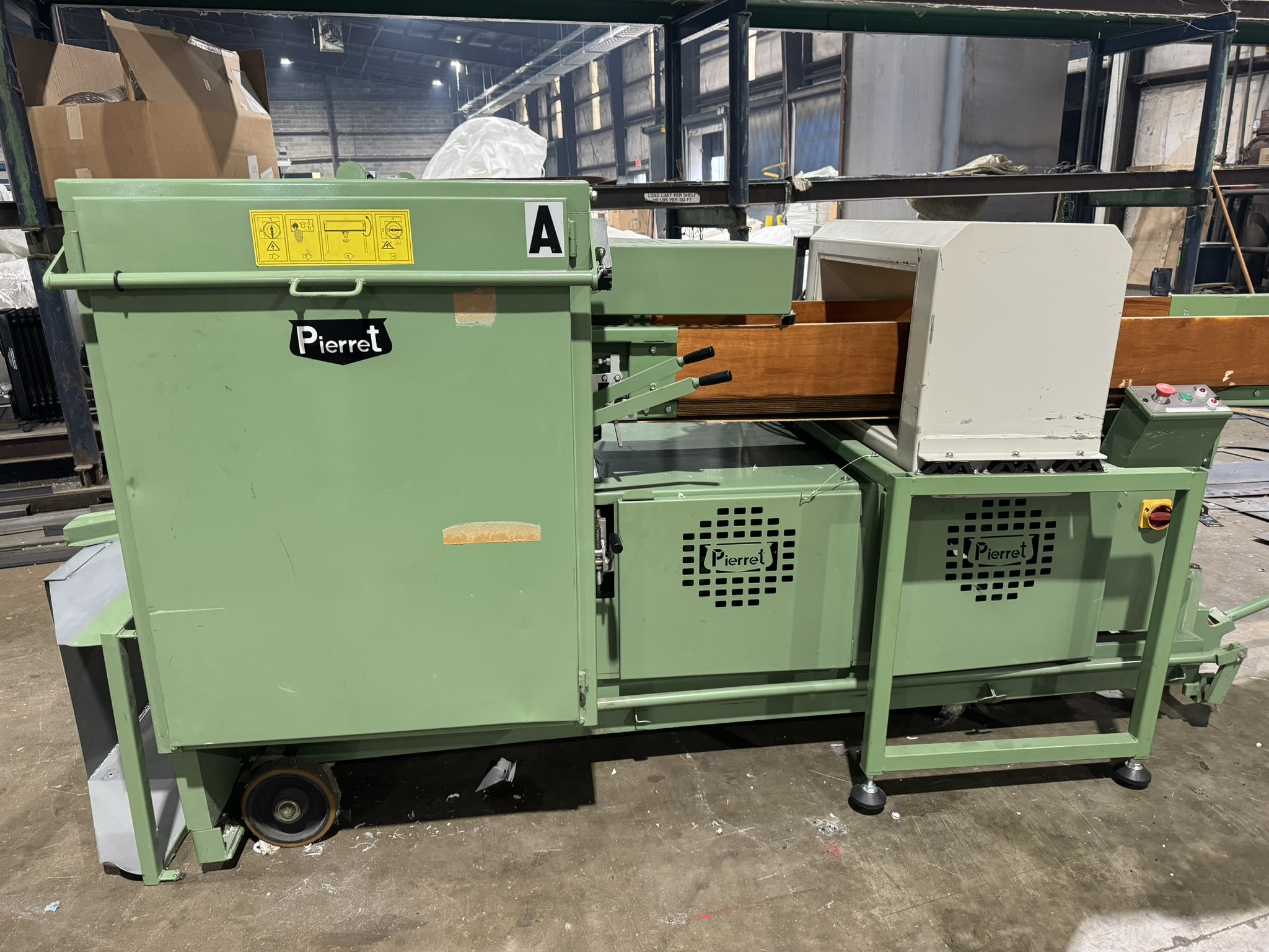 Pierret #G45L, guillotine cutter, metal detector - Image 1