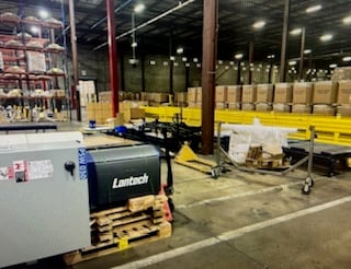Lantech #QA-Auto, orbital pallet wrapper, 4,000 lb. capacity, automatic film cut-off, 250% pre-stretch - Image 4