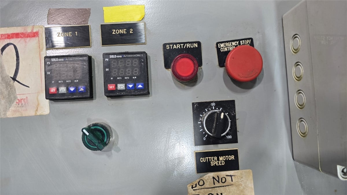 Xaloy #WRP12, water ring pelletizer, 30 hole die head, spin dryer, heat exchanger, control panel, 480 V. - Image 4