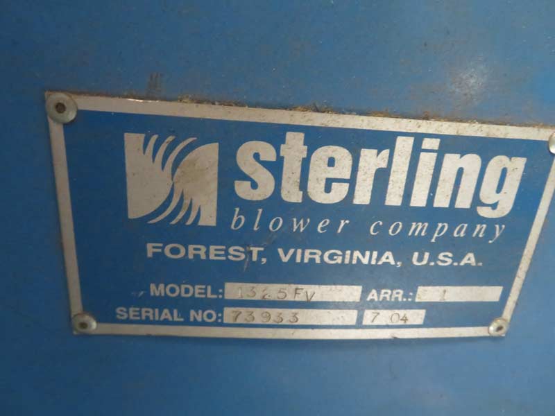 Sterling #9917EL, elutriator system, 10,000 lb/hr, 30 HP take off blower, 25 HP feed blower, #19 cyclone - Image 4