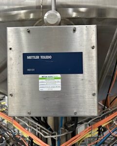 12000 gallon A & B Process, jacketed mix tank, 304L Stainless Steel, load cells, 3 HP mixer, spray balls, 2019 - Image 2