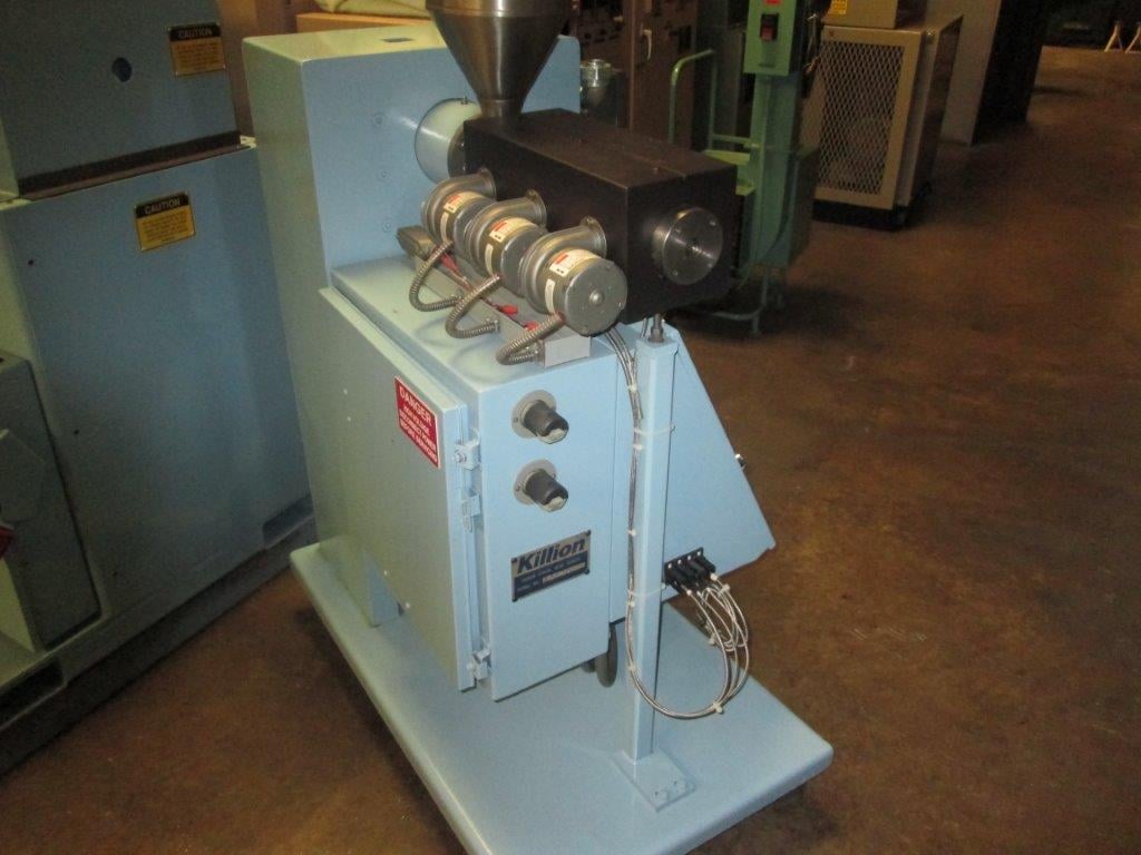3/4" Killion, extruder, 24:1 L/D, new barrel & screw, rebuilt 2 HP DC motor, new drive, Rebuilt - Image 4