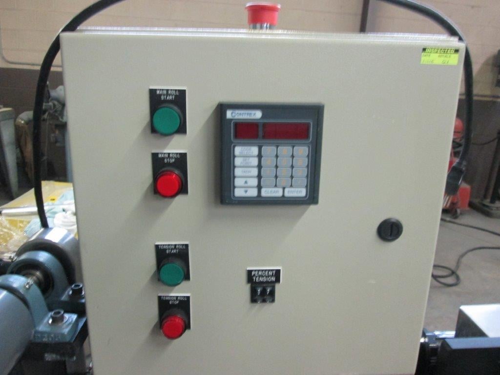 Brabender, lab sheet line, 3-roll 2" x 14", winder, Univex take off, 12" Cloeren sheet die, 115 V. - Image 3