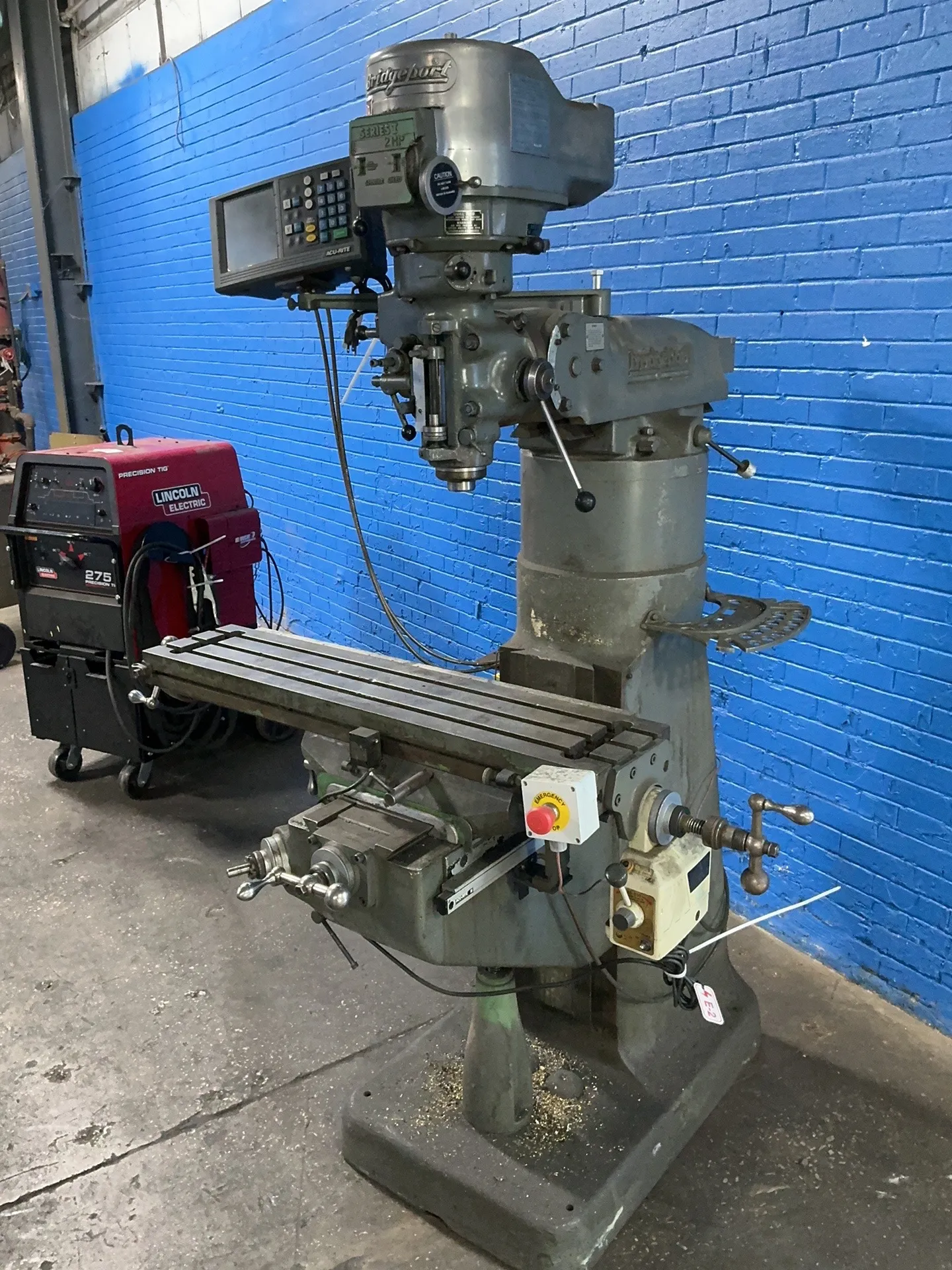 Bridgeport, vertical mill, 9" x 42", Acu-Rite digital read out, 2 HP - Image 2