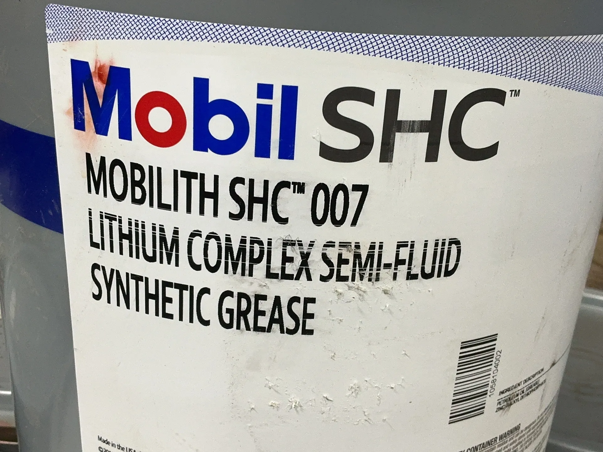 Mobile #SHC-007, synthetic grease, lithium complex semi-fluid, 35.2 lb. - Image 4