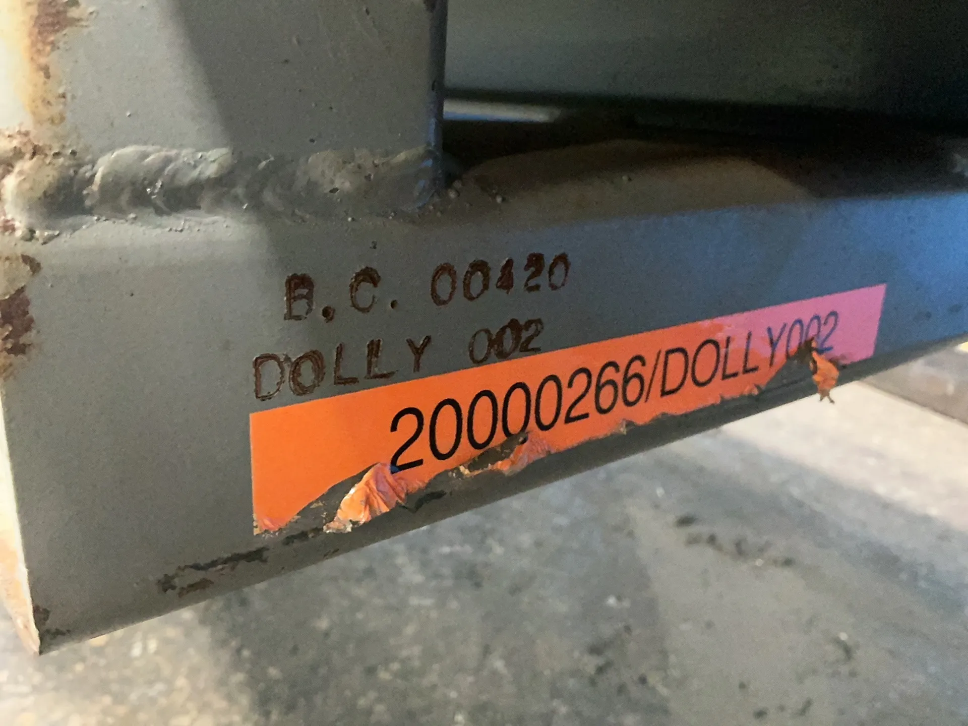6,900 lb. #90D183, Material Handling Dolly, 253" x 40" x 30", 4 wheel, 1998 (2 available) - Image 5