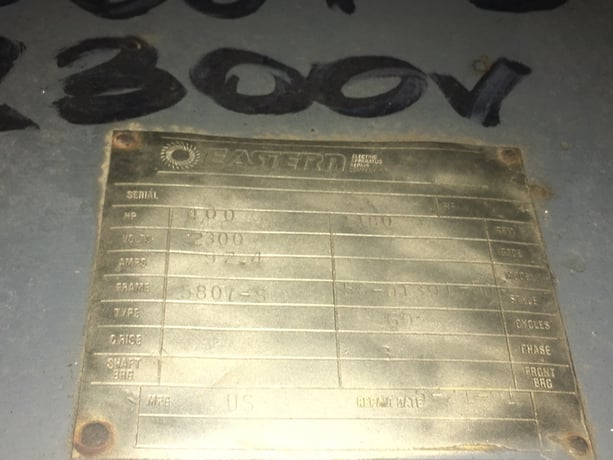 400 HP 1180 RPM U.S. Motors, Frame 5807-S, ODP, 2300 Volts - Image 2