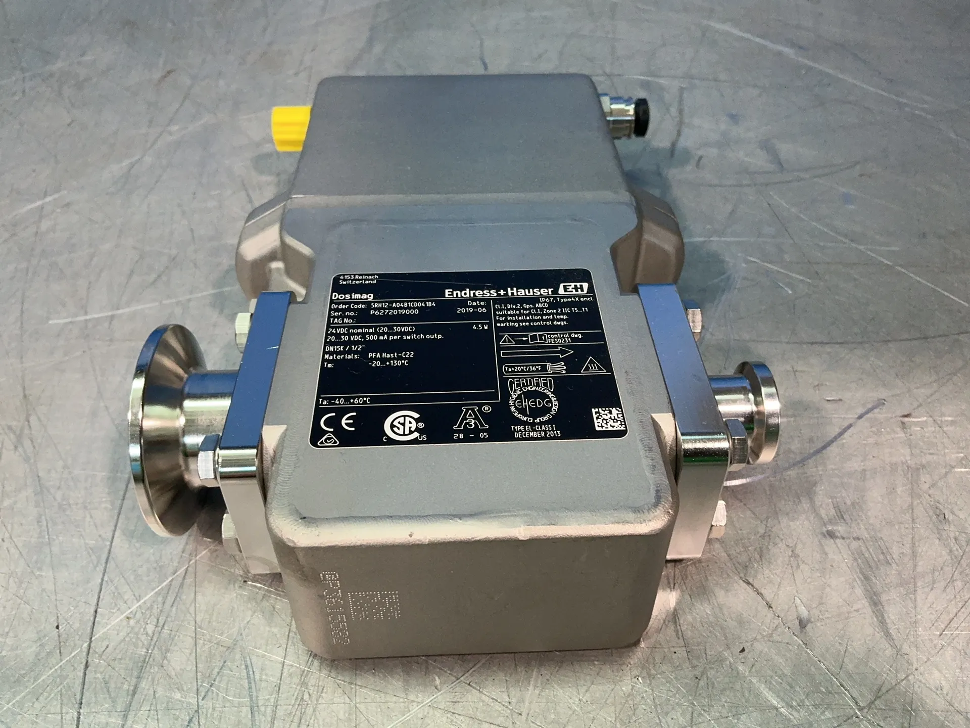 Endress Hauser #5RH12-A04B1CD041B4, Electromagnetic Flow Meter, 4.5W, 24 VDC, 2019 (2 available) - Image 2