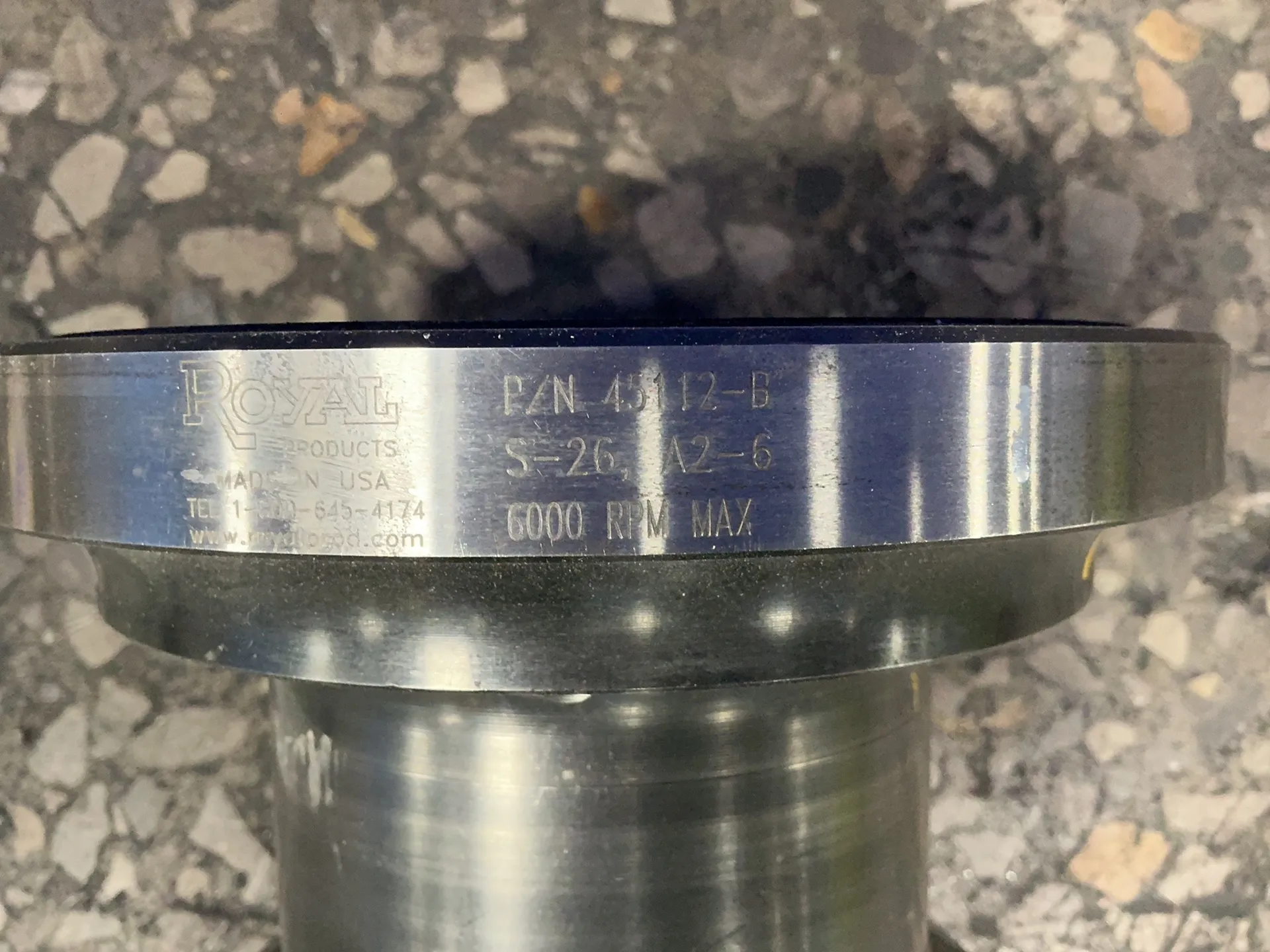 Royal #45112-B, collet chuck fixture, 6000 RPM - Image 5