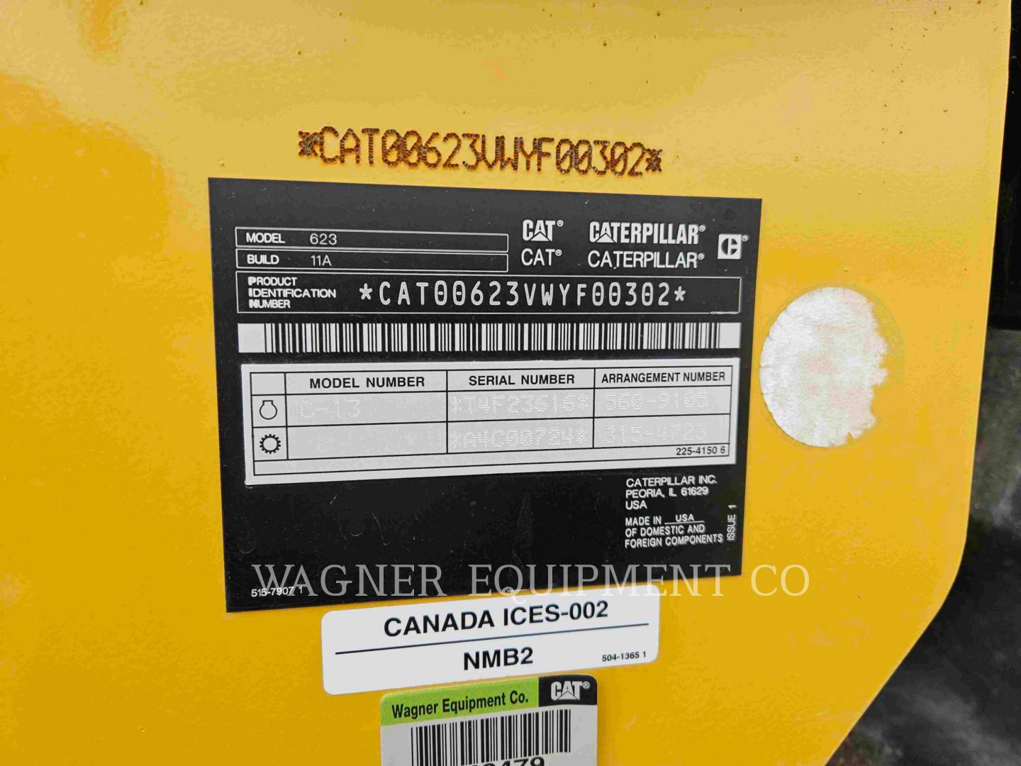 Caterpillar 623, Wheel Tractor Scraper, 1997 hours, S/N: WYF00302, 2025 - Image 6