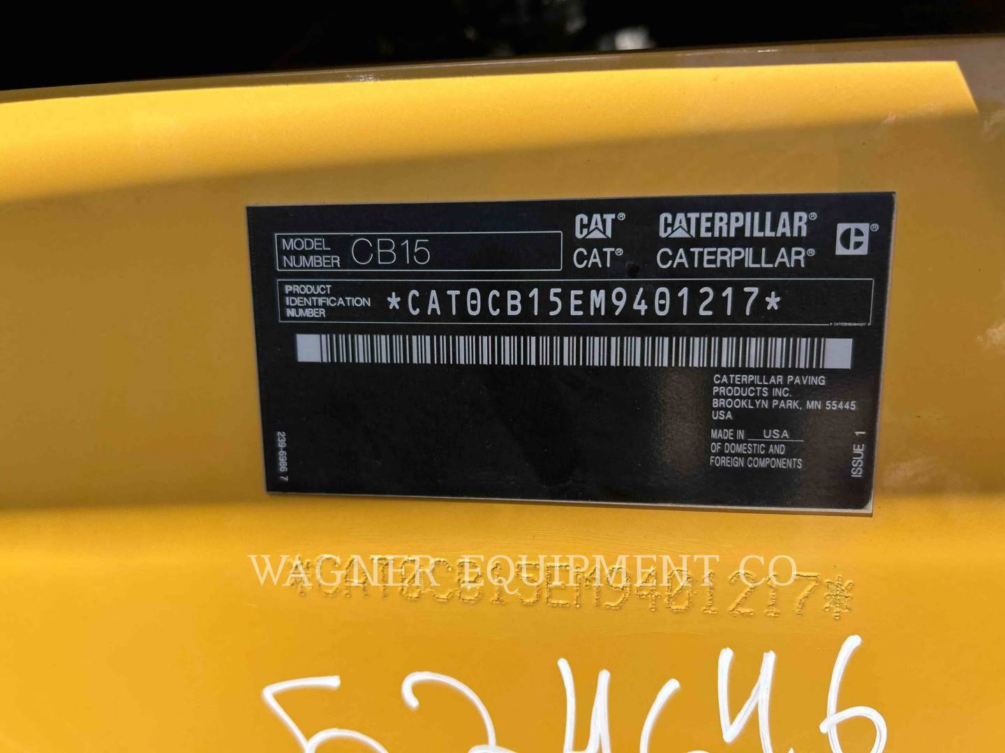 Caterpillar CB15, Compactor, 486 hours, S/N: M9401217, 2024 - Image 6