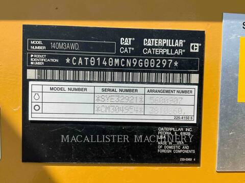 Caterpillar 140M3 AWD, Motor Grader, 5315 hours, S/N: N9G00297, 2019 - Image 6