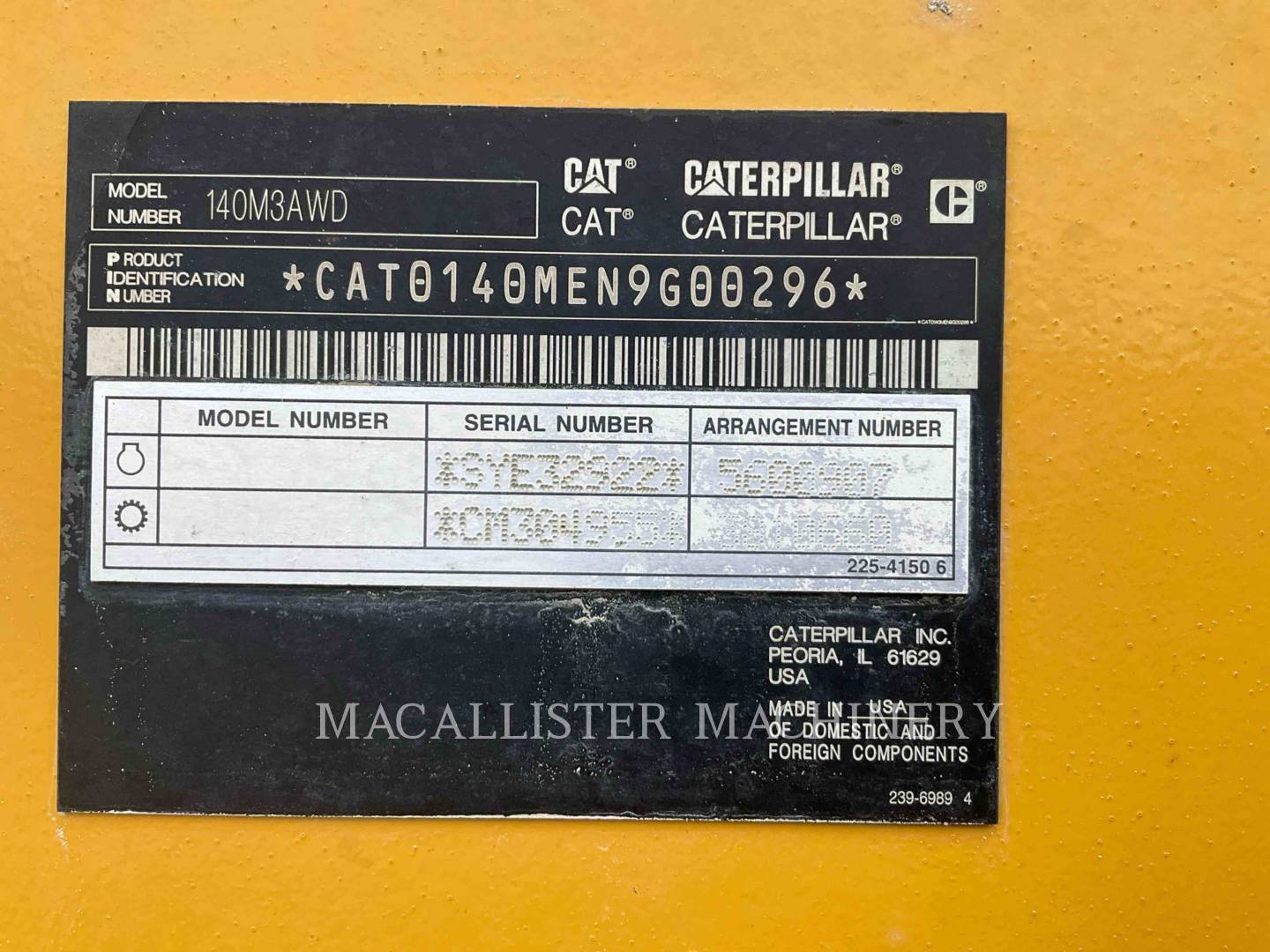 Caterpillar 140M3 AWD, Motor Grader, 5099 hours, S/N: N9G00296, 2019 - Image 6