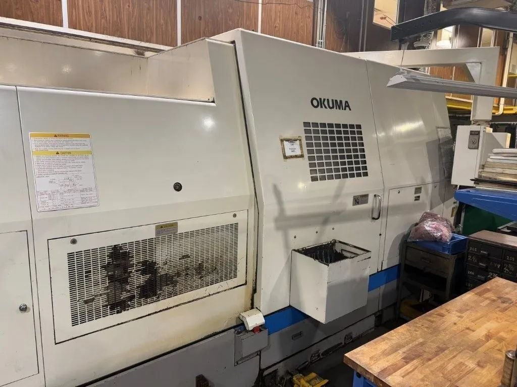 Okuma #LB-45II, CNC lathe, 35.4" swing, 25.98" diameter, 4.33" bore, 17.32" X, 81.1" Z, 12 turret, 50 HP - Image 1