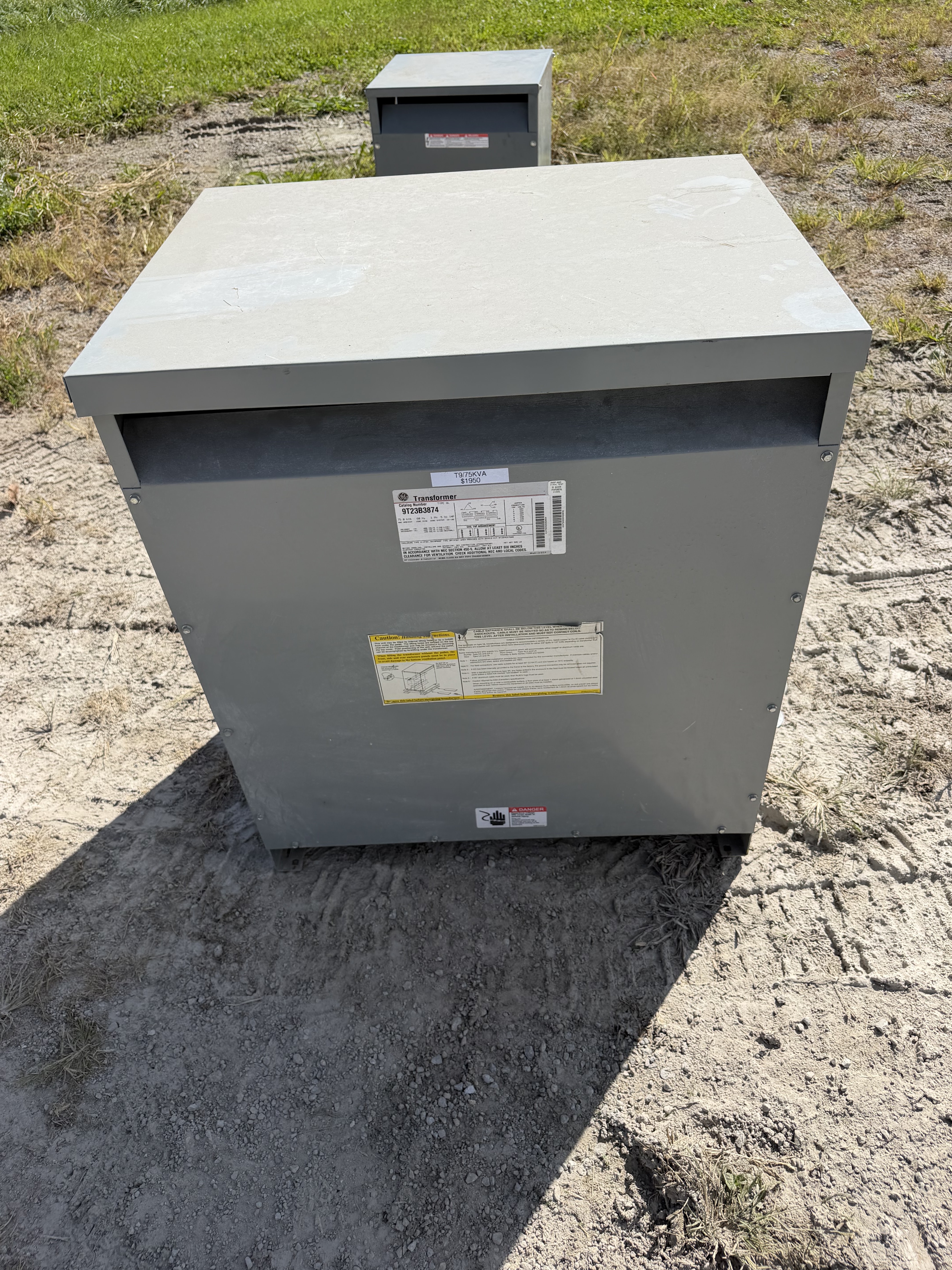 75 KVA 480 Primary, 208Y/120 Secondary, General Electric #9T23B3874, Type QL Dry Type Transformer, 3 Phase - Image 4