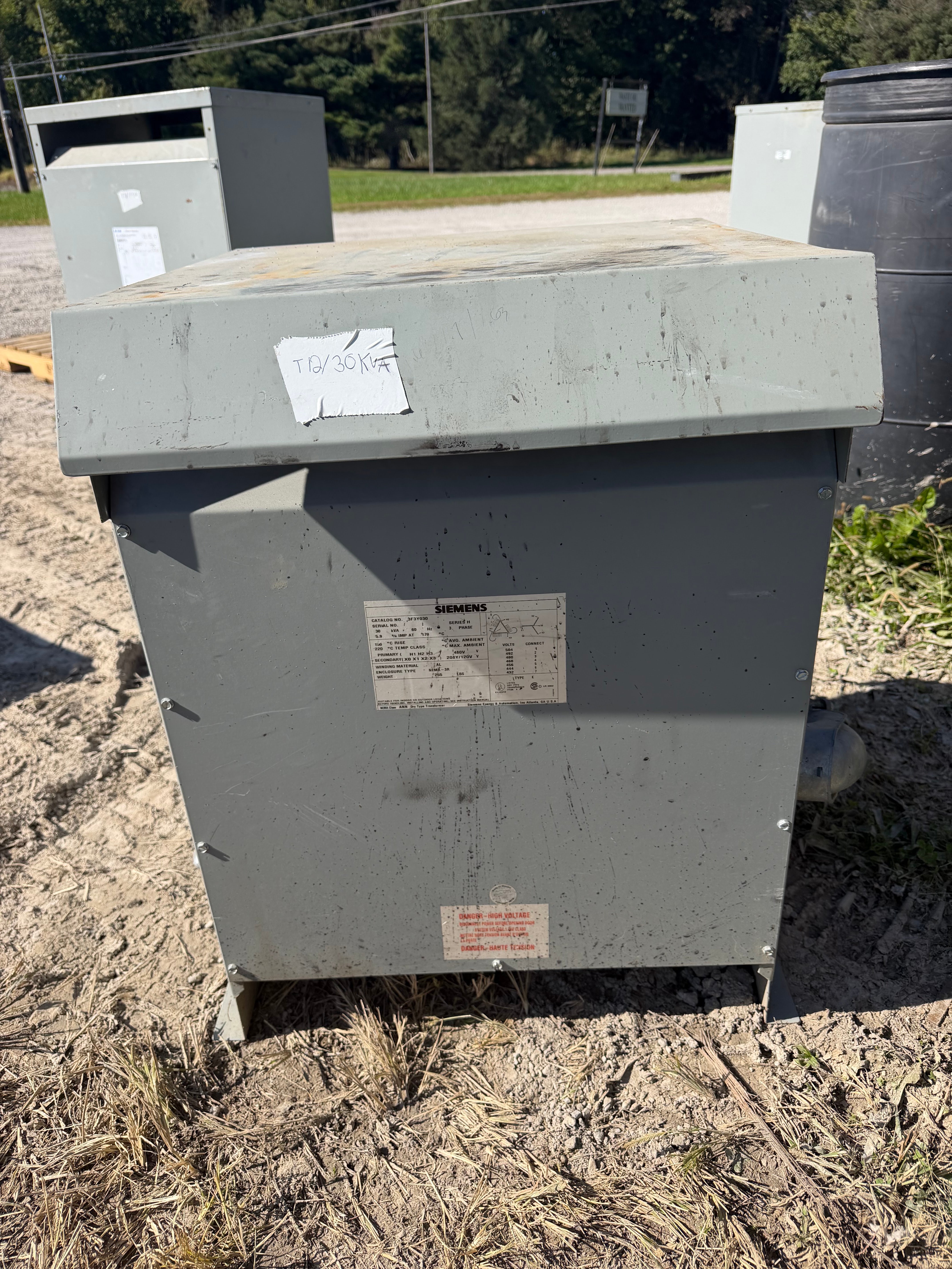 30 KVA 480 Primary, 208Y/120 Secondary, Siemens #3F3Y030, Dry Type Transformer, 3 Phase, 60 Hz, 150&deg;C Rise - Image 4