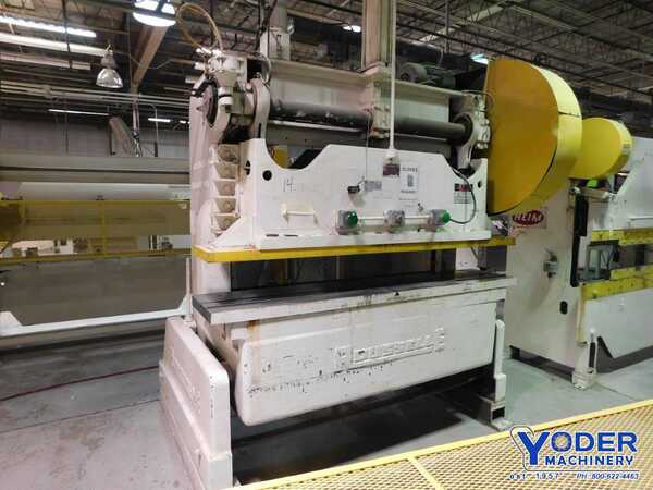 60 Ton, Rousselle #6B76, OBI double crank press, 2" stroke, 12-1/2" Shut Height, air cooled & brake, #68987 - Image 1