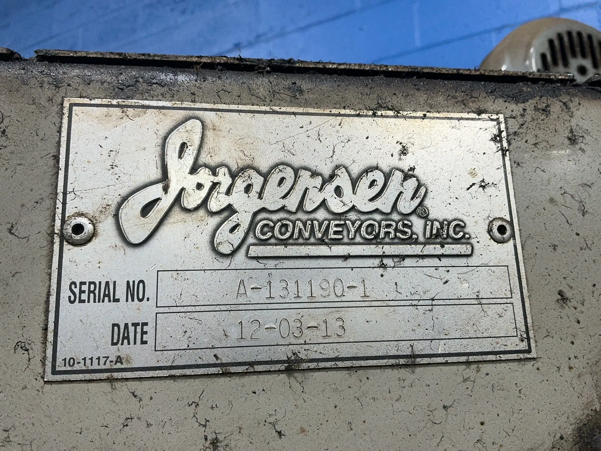 12" Jorgensen, chip conveyor, 80" flat length, 52" rise, 134" overall length, 1/2" cleats, .2 KW, 230/460 V. - Image 4