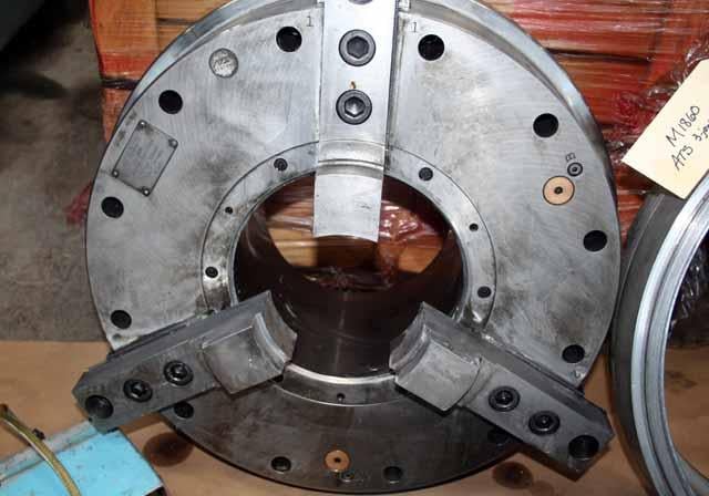 25" ATS #BP-640-275, 3-jaw, 10-3/4" thru hole, adjustable grip force, Rohn Control, foot pedal - Image 2