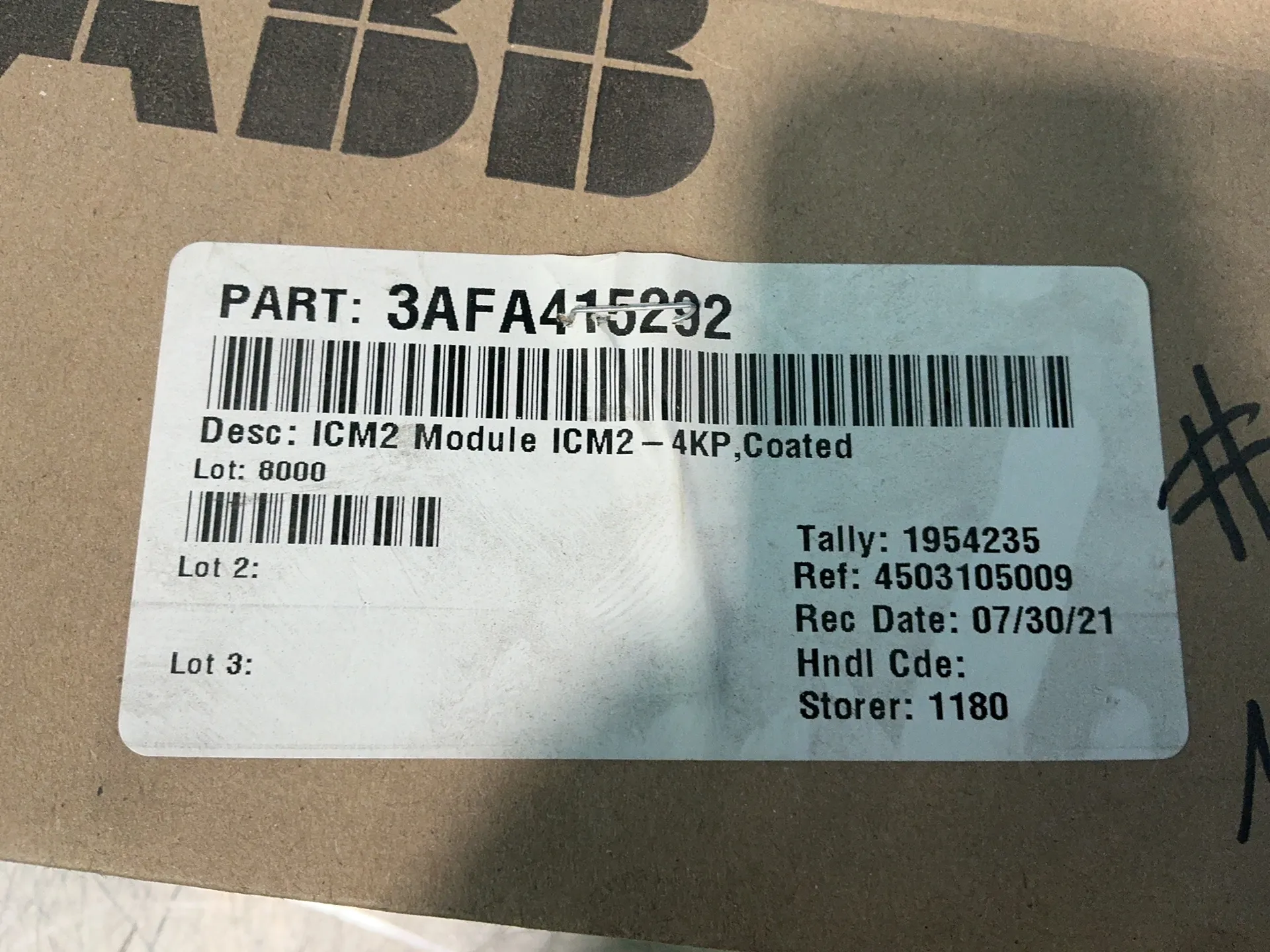ABB #3AFAR15292, ICM2 4KP Module, new - Image 5
